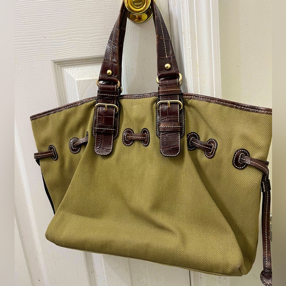Vintage Dooney & Bourke Canvas Tote